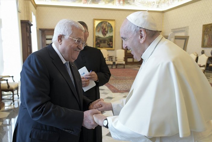 Papa Franciscus ve Mahmud Abbas Kudüs'ün statüsünü görüştü
