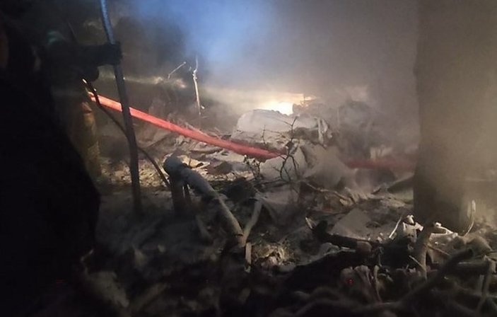 Rusya’da düşen kargo uçağındaki 7 kişi hayatını kaybetti