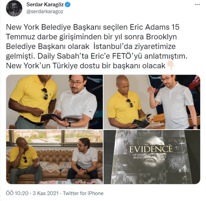 New York'un yeni başkanı, Türkiye dostu Eric Adams oldu