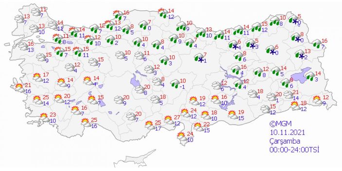 Meteoroloji'den 5 günlük hava tahmini