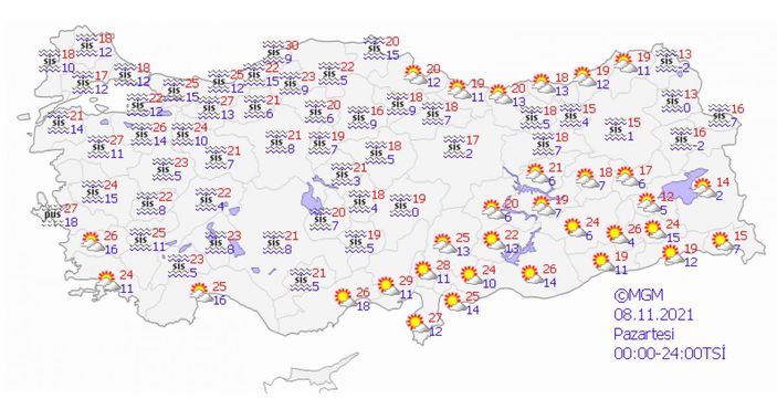 Meteoroloji'den 5 günlük hava tahmini