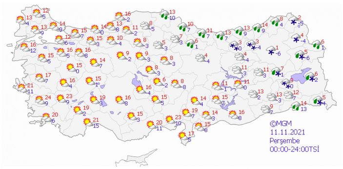 Meteoroloji'den 5 günlük hava tahmini