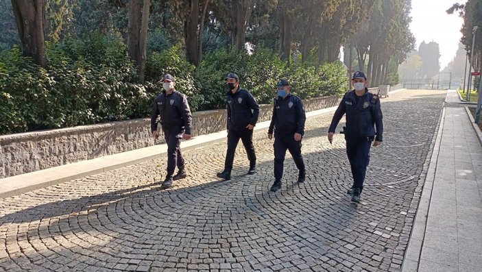 Edirnekapı Şehitliği'nde polis denetimi