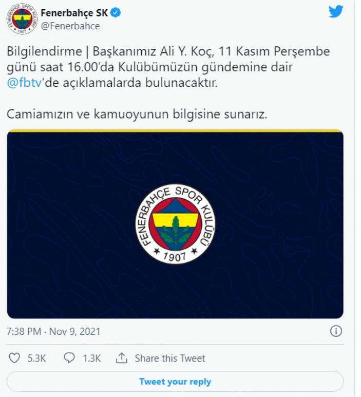 Ali Koç ne zaman, saat kaçta, hangi kanalda konuşacak? Flaş açıklama!