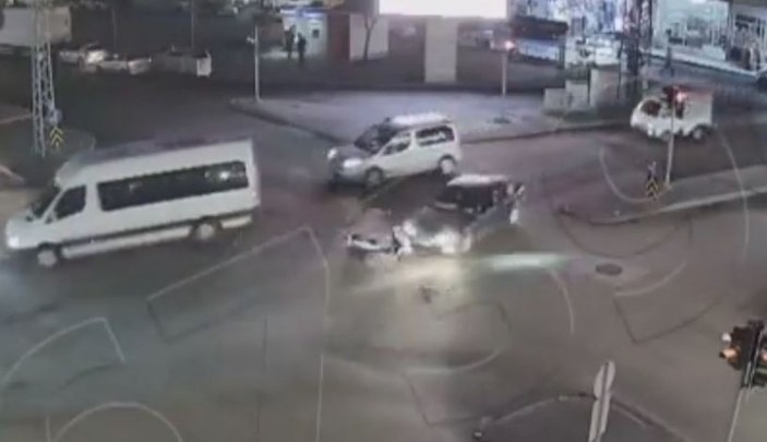 Gaziantep'te 1 haftada kameralara yansıyan kaza görüntüleri