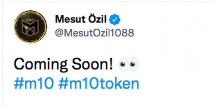 Mesut Özil açıkladı: M10 Token nedir, nasıl alınır? Çok yakında!