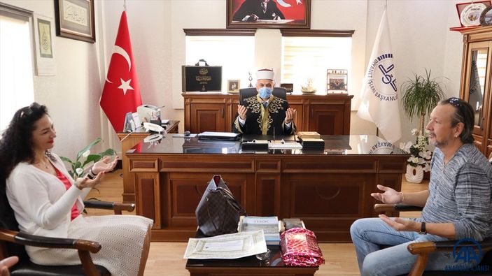 Antalya'da İngiliz Edward Müslüman oldu