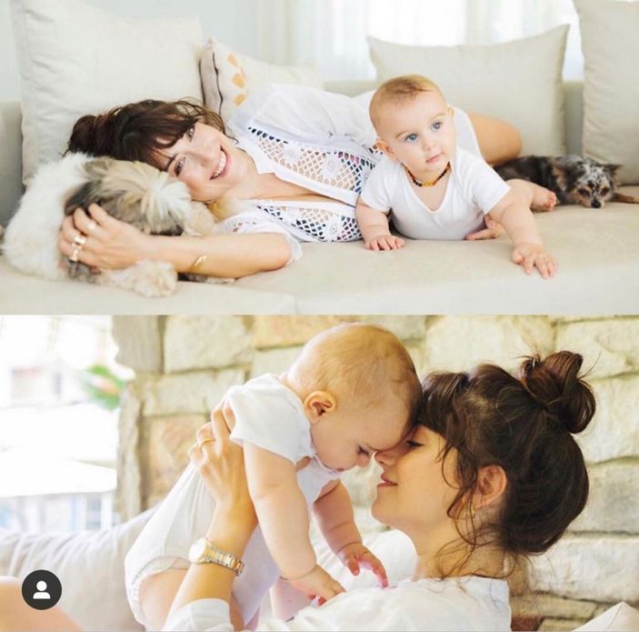 Patron Bebek Fiko! Hazal Kaya'nın oğlu Fikret'in diş kaşındıran tatlılığı