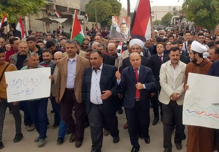 Tel Rıfat'ta Türkiye karşıtı eylem düzenlendi