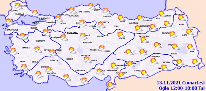 13 Kasım Cumartesi: Bugün hava nasıl olacak? Meteoroloji'den son tahminler