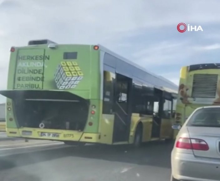 İstanbul’da İETT otobüsü yine arıza verdi
