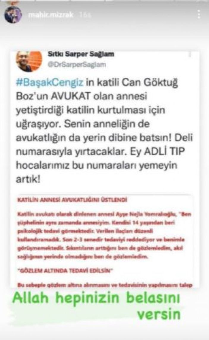 Başak Cengiz’in nişanlısı isyan etti: İnanmamızı beklemeyin
