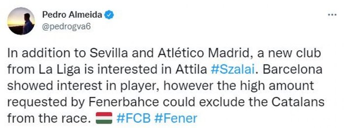 Attila Szalai'ye Barcelona kancası