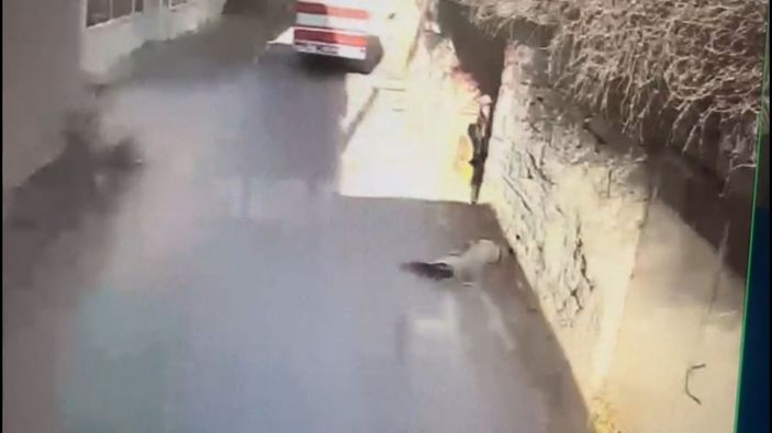 i Isparta’da köpeğe çarptı, yoluna devam etti