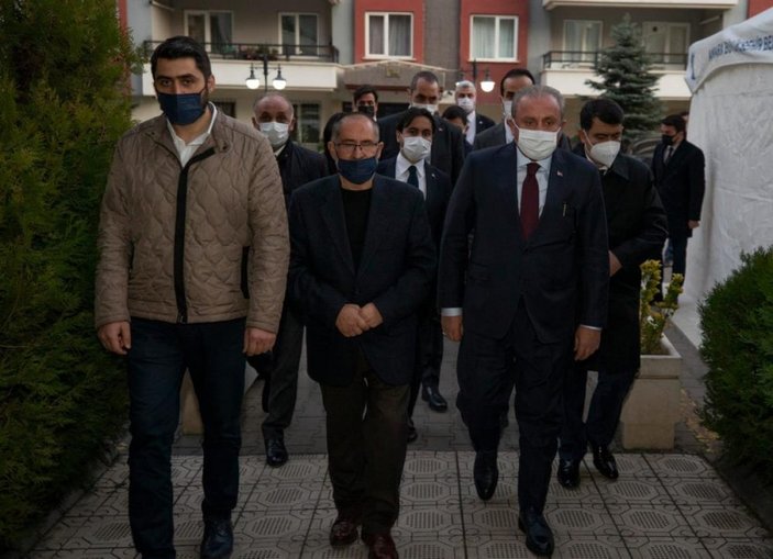 Mustafa Şentop'tan Başak Cengiz'in ailesine taziye ziyareti