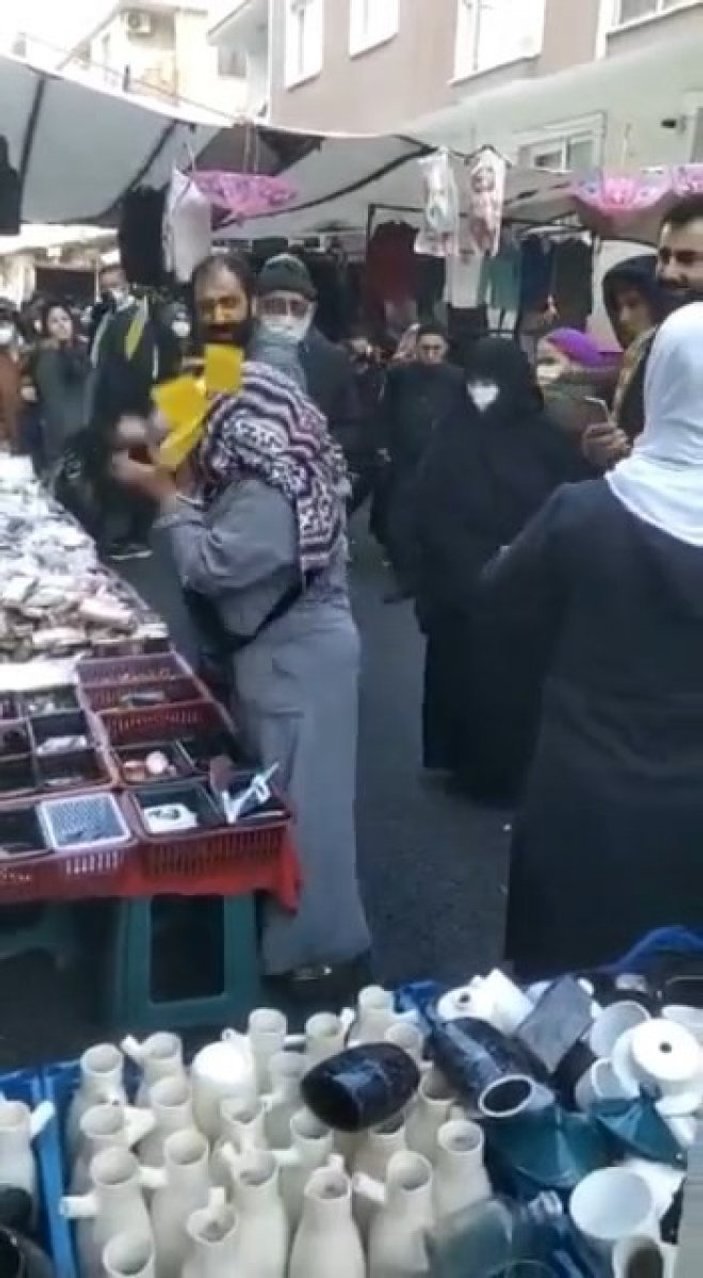 Bursa'da hırsızlık yaparken yakalanan kadınlar, esnafı darbetmeye çalıştı