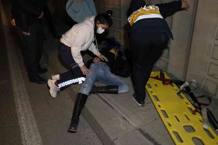 Adana'da sevgilisi tarafından terk edilen genç kız 6 metreden alt geçide atladı