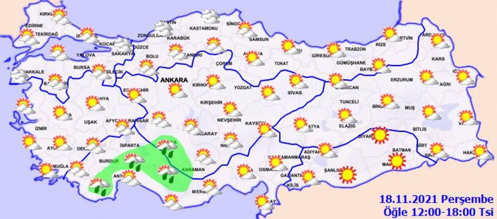 18 Kasım 2021 Perşembe: Bugün hava nasıl olacak? Meteoroloji'den son tahminler