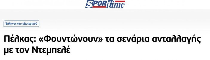 Yunan basınından Pelkas iddiası