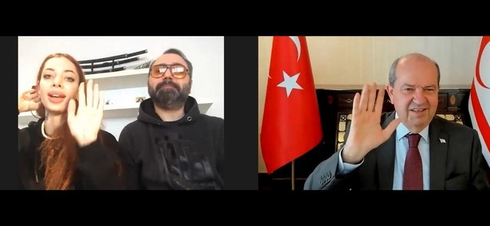 Ersin Tatar'dan Kapalı Maraş'ta klip çeken Nihayet Elibol'a destek