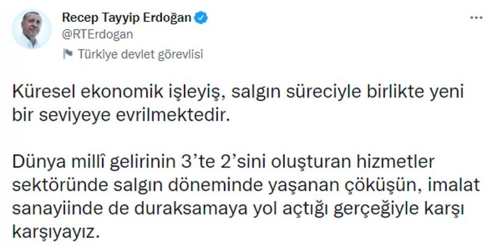 Cumhurbaşkanı Erdoğan: Önümüzdeki fırsatları değerlendirmekte kararlıyız