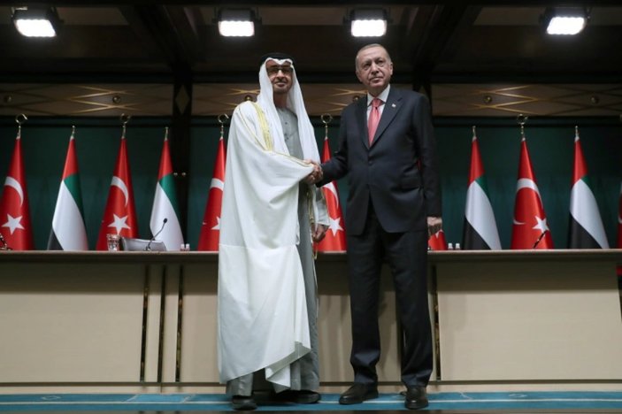 Cumhurbaşkanı Erdoğan ile El Nahyan'ın görüşmesi dünya basınında