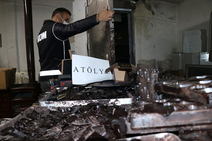 Kayseri’de, cinsel güç artırıcı çikolata üretimi yapan imalathaneye baskın