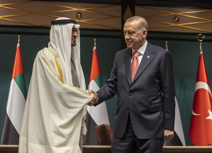 Cumhurbaşkanı Erdoğan ile El Nahyan'ın görüşmesi dünya basınında