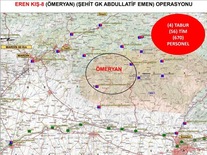 Mardin'de Eren Kış-8 Operasyonu başladı