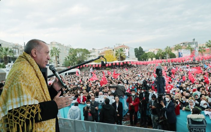 Cumhurbaşkanı Erdoğan'dan İzmirlilere: Maşallah