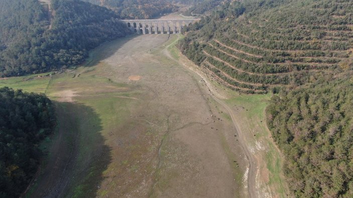 Alibeyköy Barajı'nda doluluk oranı 17.3'lere geriledi