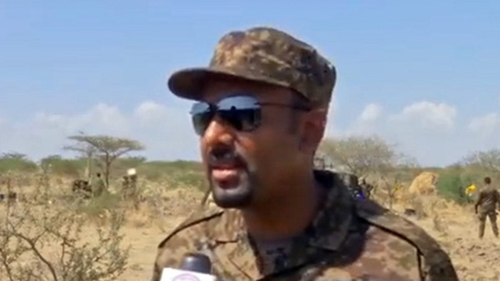 Etiyopya Başbakanı işgalcilere karşı cephede ilk kez görüntülendi