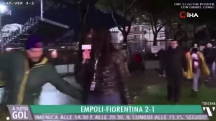 İtalya’da canlı yayında kadın muhabire taciz