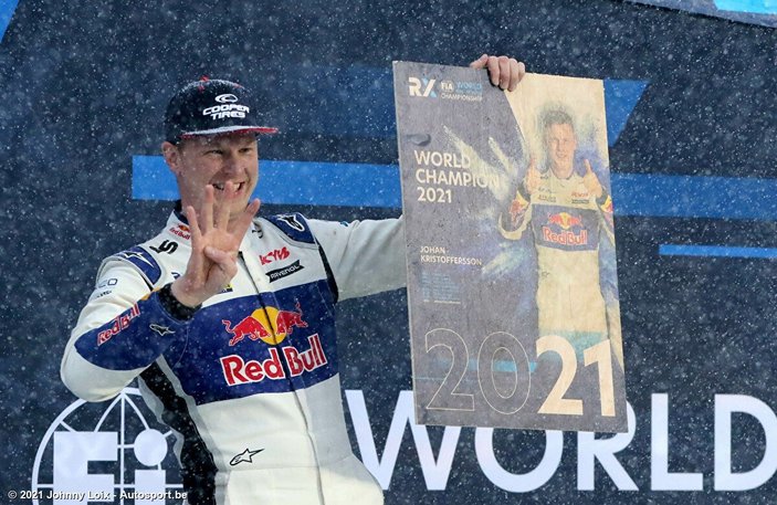Johan Kristoffersson Dünya Rallikros Şampiyonu oldu