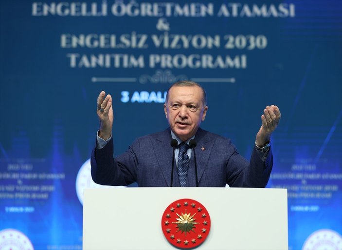 Cumhurbaşkanı Erdoğan'ın Engelli Öğretmen Ataması Toplantısı konuşması