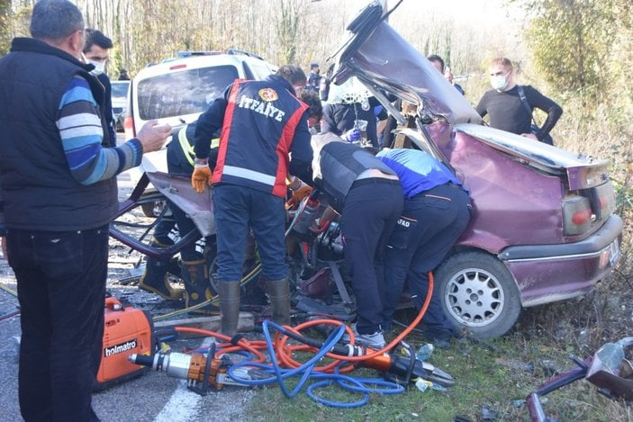 Sinop'ta zincirleme kaza: 2 ölü 3 yaralı