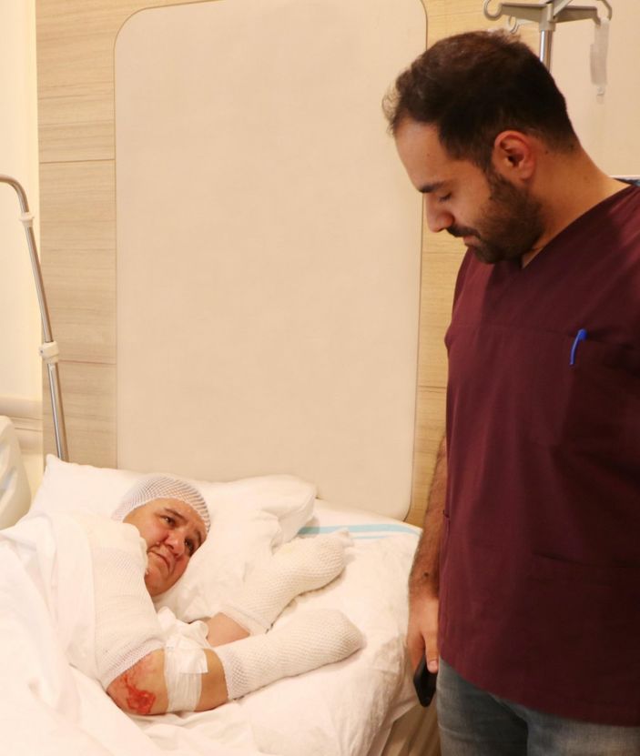 Muş’ta, ekmek pişirirken tandıra düştü