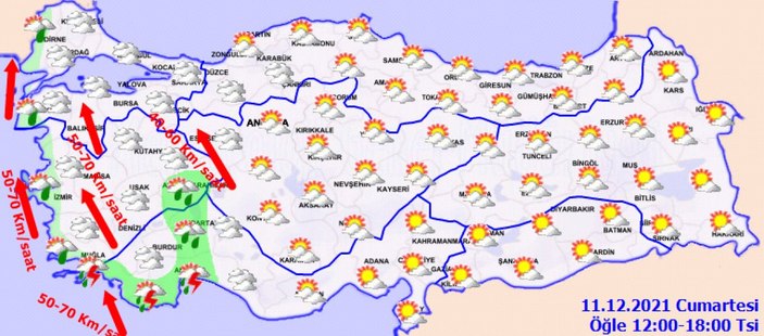 11 Aralık Cumartesi 2021: Bugün hava nasıl olacak? Yurtta hava durumu