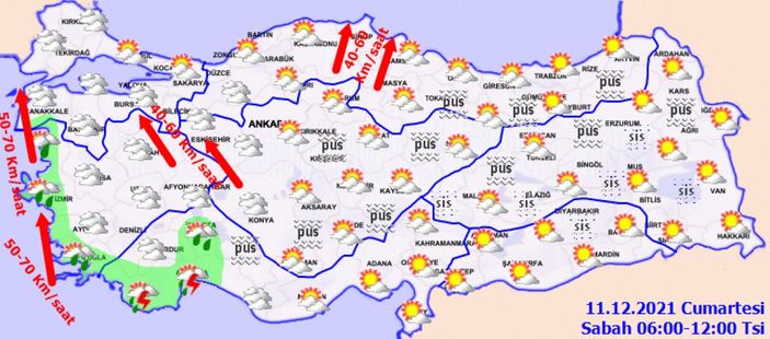 11 Aralık Cumartesi 2021: Bugün hava nasıl olacak? Yurtta hava durumu
