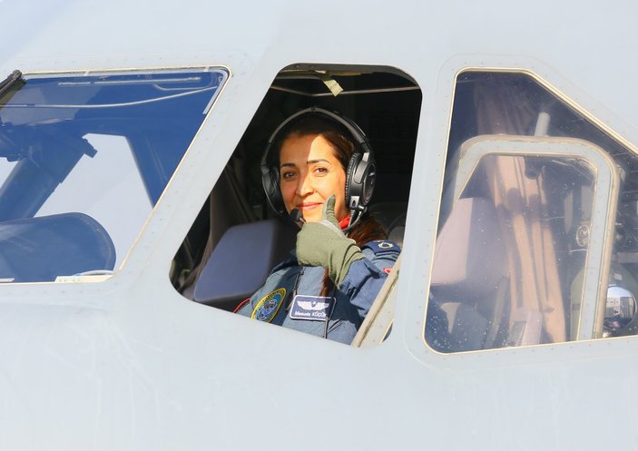 15 tonluk CASA uçağını kanatlandıran kadın pilot, TSK’nın gururu
