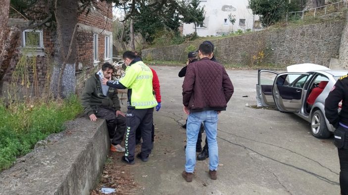 d Zonguldak'ta kaza yapan oğluna babasından şaşırtan tepki