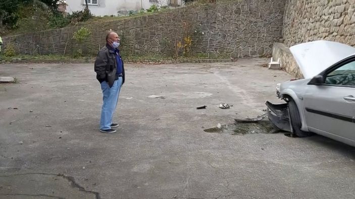 d Zonguldak'ta kaza yapan oğluna babasından şaşırtan tepki