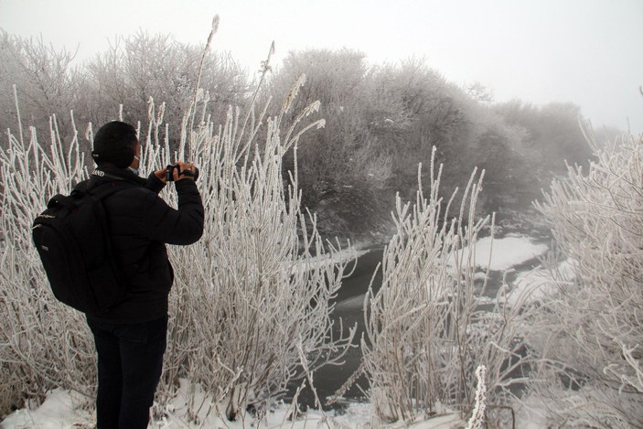Ardahan’da Sibirya soğukları: Eksi 23,4'ü gördü
