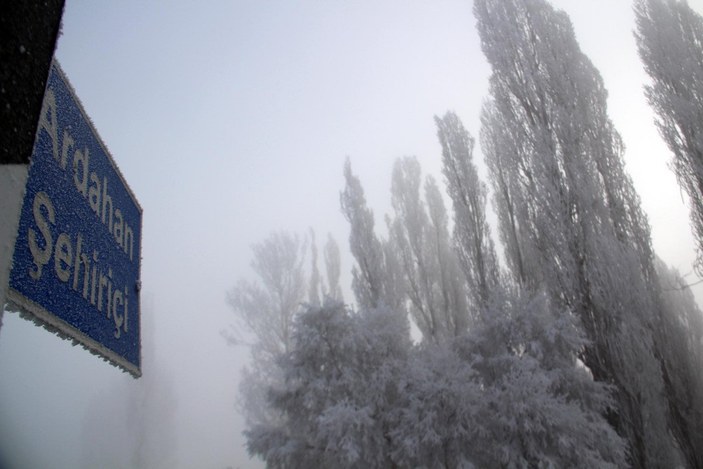 Ardahan’da Sibirya soğukları: Eksi 23,4'ü gördü