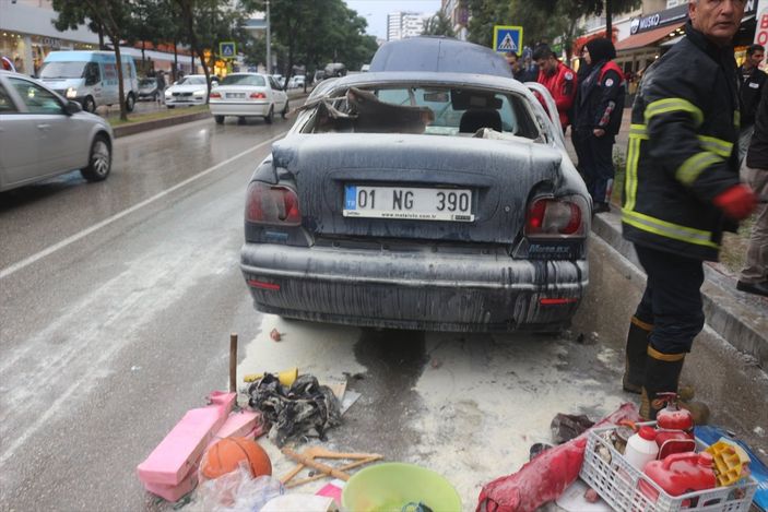 a Adana'da LPG'li araç patladı