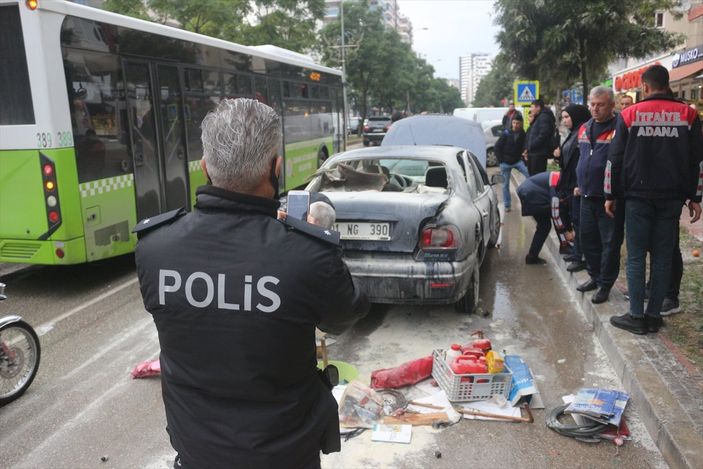 a Adana'da LPG'li araç patladı