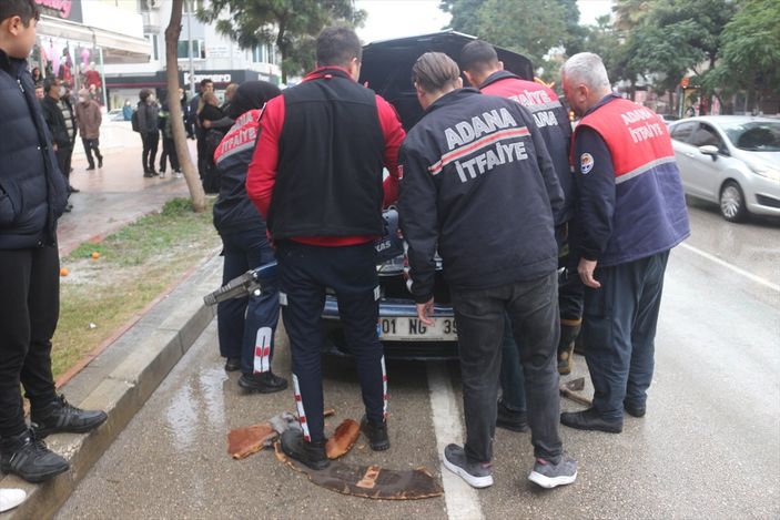 a Adana'da LPG'li araç patladı