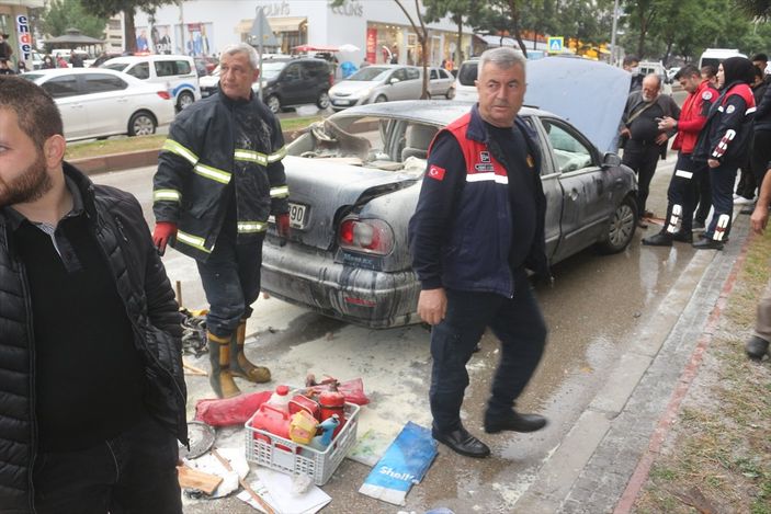 a Adana'da LPG'li araç patladı