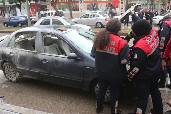 a Adana'da LPG'li araç patladı