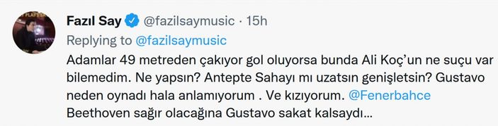 Fazıl Say: Beethoven sağır olacağına Gustavo sakat kalsaydı